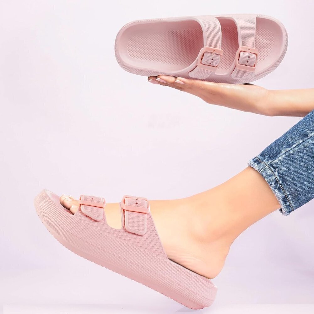 Women’s Slip On Sandals Soft EVA Cloud Comfort Adjustable Waterproof - Picture 2 of 6